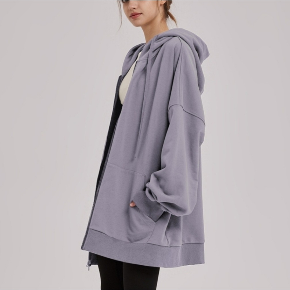 NAP Oversized Zip Up Lavendar 🪻Hoodie XL - Picture 3 of 9